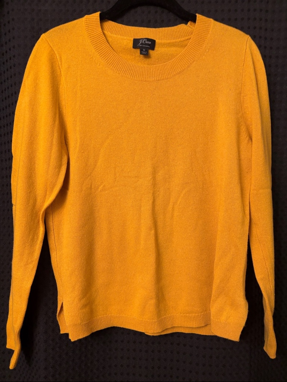 J. Crew Lightweight Crewneck Sweater in Golden Yellow
